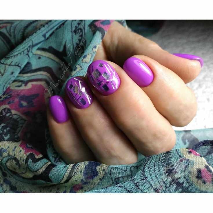 36 фото фиолетовый маникюр идеи красивого дизайна ногтей