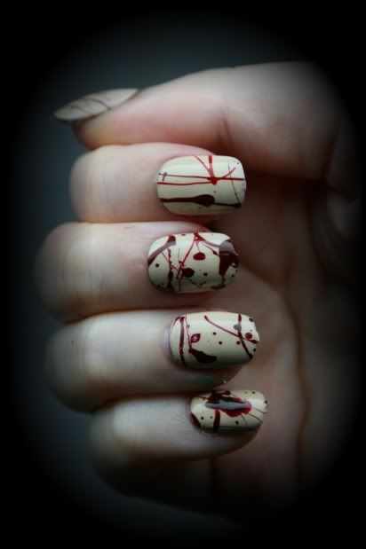 дизайн ногтей на праздник хэллоуин Halloween Nail Design 
