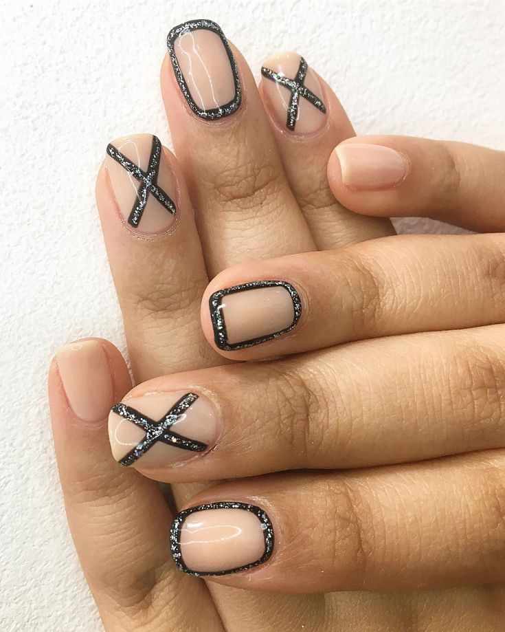 дизайн ногтей шеллак на короткие ногти