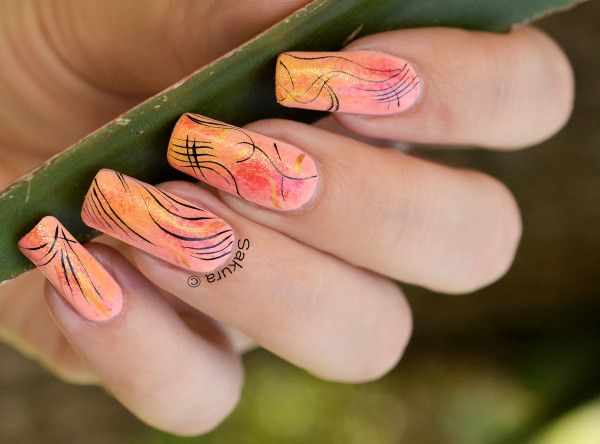 дизайн ногтей в японском стиле