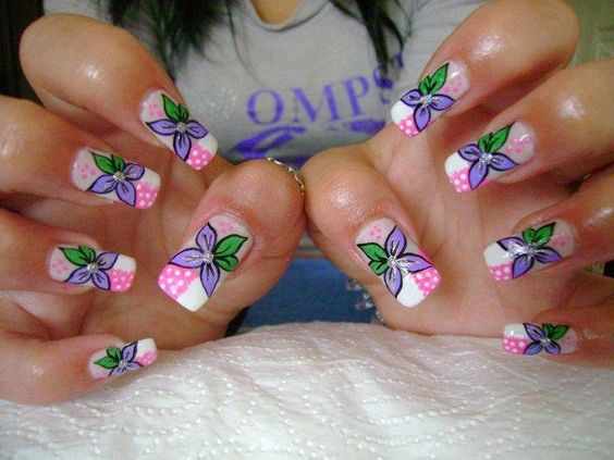 design nails flovers весенний маникюр с цветами