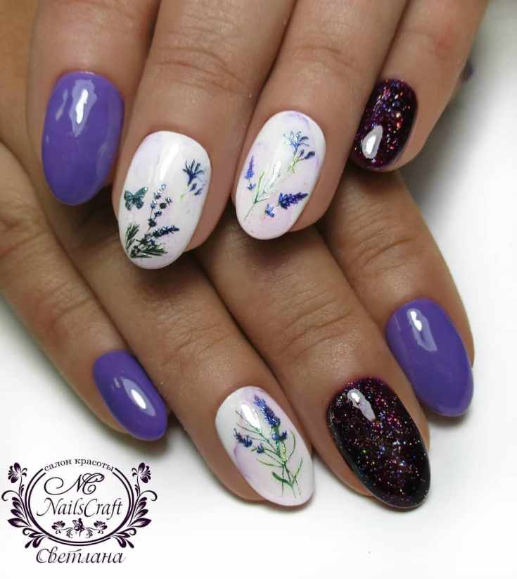 36 фото фиолетовый маникюр идеи красивого дизайна ногтей