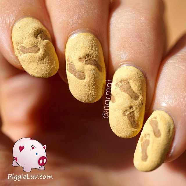 unusual nail design 2015 photos news footprints in the sand 