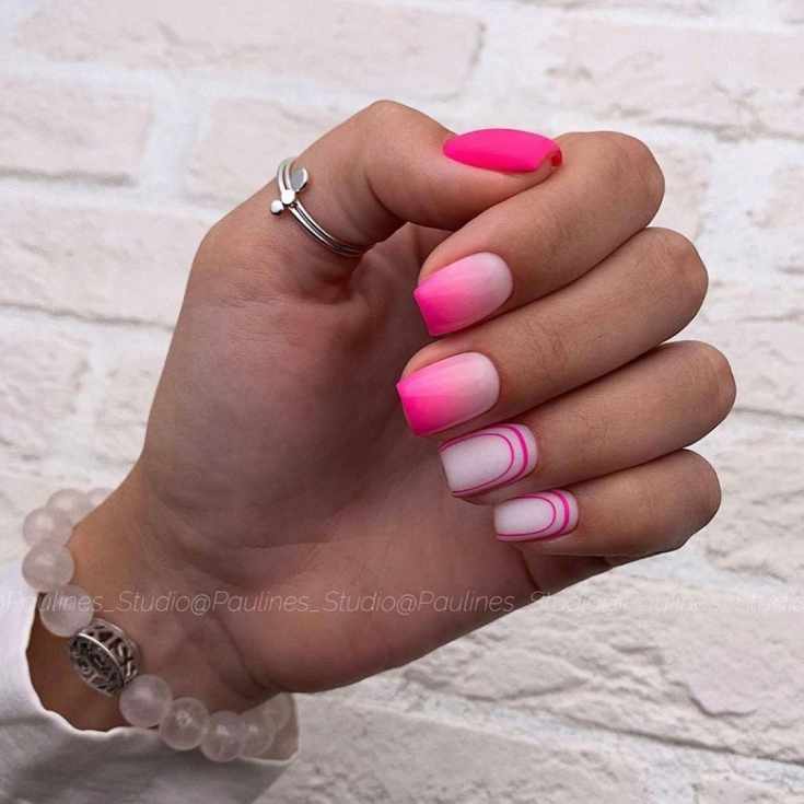 32 фото розовый дизайн ногтей